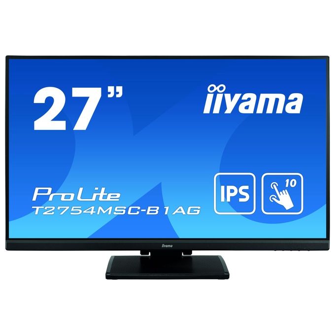 Iiyama ProLite T2754MSC-B1AG Monitor Pc 27'' 1920x1080 Pixel Full Hd Led Touch Screen Multi Utente Nero