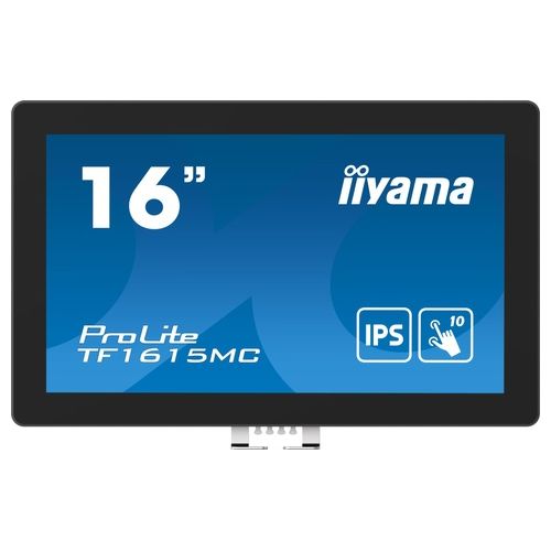 Iiyama ProLite TF1615MC-B1 Monitor Pc 15.6" 1920x1080 Pixel Full Hd Touch Screen Nero