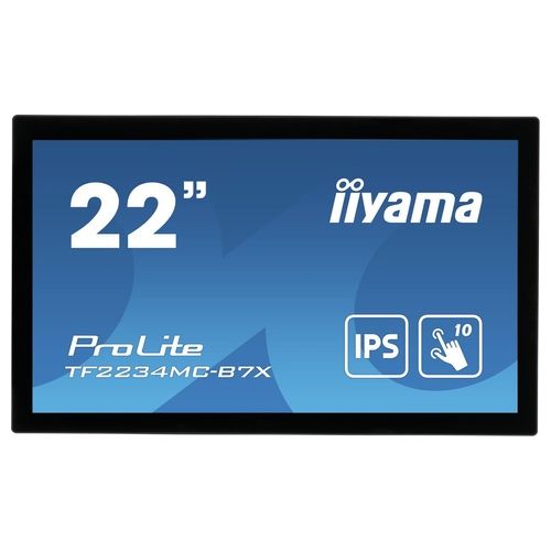Iiyama Monitor Touch Screen 21.5'' ProLite TF2234MC-B7X 1920x1080 Pixel Multi-Touch Multi Utente Tempo di risposta 8 ms 