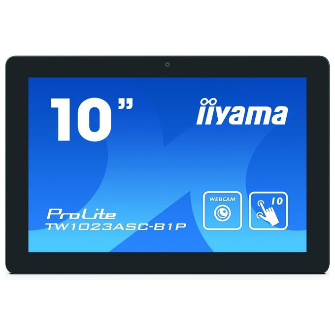 IIYAMA Monitor 10.1'' LED IPS Touch Screen ProLite TW1023ASC-B1P 1280x800 WXGA Tempo di Risposta 25 ms
