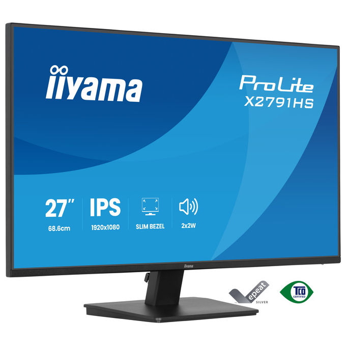 immagine di Iiyama ProLite X2791HS-B1 monitor 27 pollici Full HD IPS 120 Hz 1 ms AMD FreeSync altoparlanti integrati nero