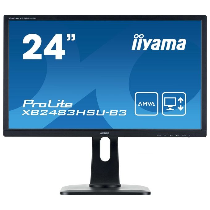 IIYAMA Monitor 23.8'' LED A-MVA XB2483HSU-B3 1920x1080 Full HD Tempo di Risposta 4 ms