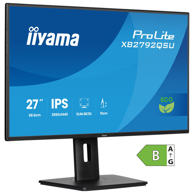 immagine di Iiyama Prolite XB2792QSU-B1 Monitor PC 27" Quad HD IPS 120 Hz (Nero)