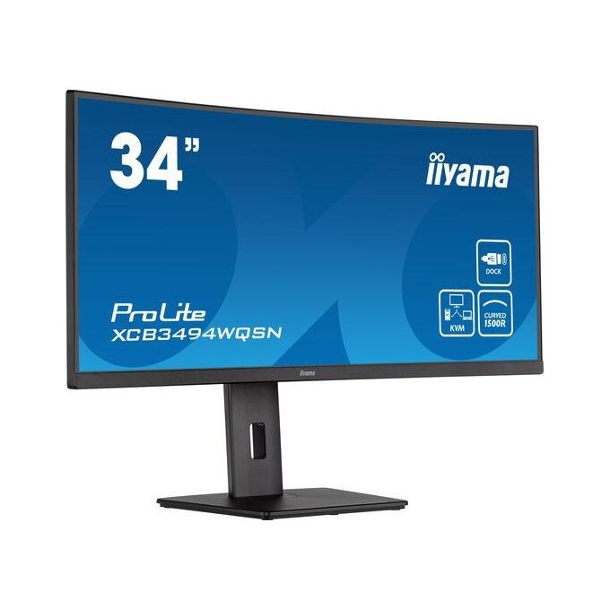 Image of Iiyama ProLite XCB3494WQSN-B5 Led Display 34'' 3440x1440 Pixel Ultrawide Quad Hd Nero