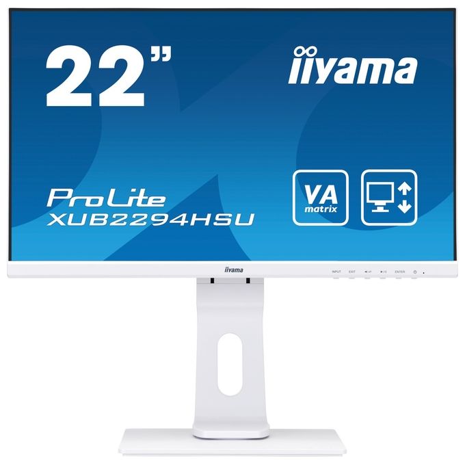 Iiyama Prolite XUB2294HSU-W1 Led Display 21,5'' 1920x1080 Pixel Full Hd Nero/Bianco