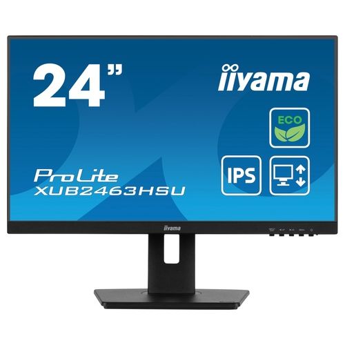Iiyama ProLite XUB2463HSU-B1 Monitor PC 24" 1920x1080 Pixel Full HD LED Nero