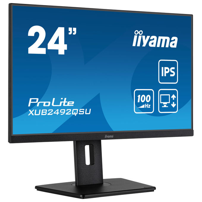 immagine di Iiyama Prolite XUB2492QSU-B1 Monitor PC 23,8" Quad HD IPS 100 Hz (Nero)