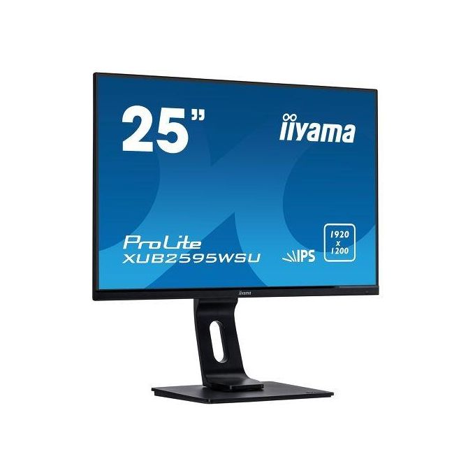 IIYAMA Monitor 25'' LED IPS ProLite XUB2595WSU-B1 1920x1200 WUXGA Tempo di Risposta 4 ms
