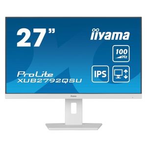 Iiyama ProLite XUB2792QSU-W6 Monitor PC 27" 2560x1440 Pixel Wide Quad HD LED Bianco