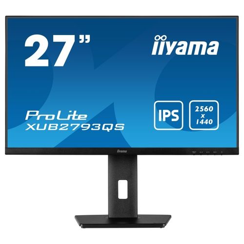 Iiyama ProLite XUB2793QS-B1 Monitor PC 686 cm 27 Pollici 2560 x 1440 Pixel Wide Quad HD LED Nero