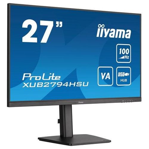 Iiyama ProLite XUB2794HSU-B6 Monitor PC 27" 1920x1080 Pixel Full HD Nero