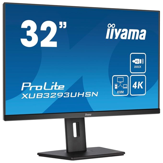 immagine di Iiyama XUB3293UHSN-B5 Monitor PC 31,5" 4K Ultra HD IPS (Nero)