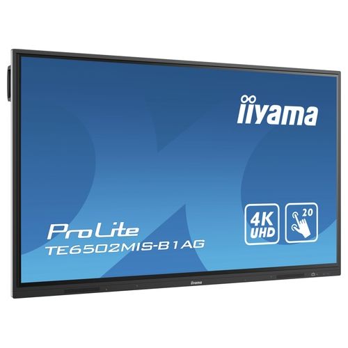 Iiyama TE6502MIS-B1AG Lavagna Interattiva 65" 3840x2160 Pixel Touch Screen Nero