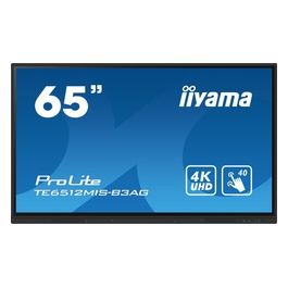 TE6512MIS-B3AG Visualizzatore di Messaggi Design Chiosco 65" LCD Wi-Fi 400 cd/m² 4K Ultra HD Nero Touch Screen Processore Integrato Android 11 24/7