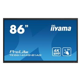 TE8614MIS-B1AG Visualizzatore di Messaggi Pannello Piatto Interattivo 85.6" Lcd Wi-fi 435 Cd/m² 4k Ultra Hd Nero Touch Screen Processore Integrato Android 24/7