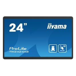 TW2424AS-B1 Visualizzatore di Messaggi Pannello Piatto per Segnaletica Digitale 23.8" Wi-fi 250 Cd/m² 4k Ultra Hd Nero Touch Screen Processore Integrato Android 24/7