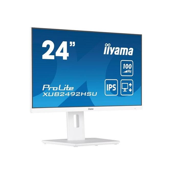 Image of Iiyama XUB2492HSU-W6 Monitor PC 23.8'' 1920x1080 Pixel Full HD LED Bianco