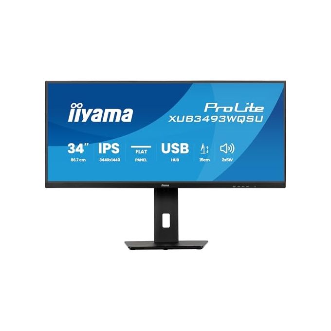 Iiyama Prolite XUB3493WQSU-B6 Monitor PC 34" Quad HD IPS 120 Hz (Nero)