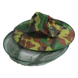 IL CAMPO Cappello Apicoltore Doppio telaio metallo flessibile Rete nylon colore verde scuro