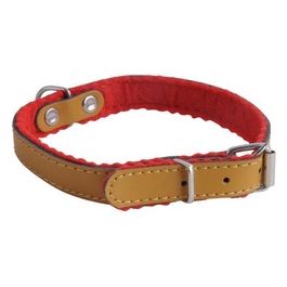 Collare Cani Cuoio Foderato Mm 12 Cm 33