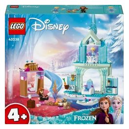 LEGO Disney Princess 43238 Castello di Ghiaccio di Elsa di Frozen, Palazzo Giocattolo delle Principesse, Giochi per Bambini 4+