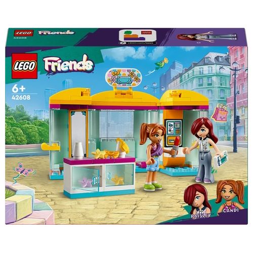 LEGO Friends 42608 Il Piccolo Negozio di Accessori Giocattolo, Piccolo Set di Giochi per Bambini di 6+ Anni con Mini Bamboline