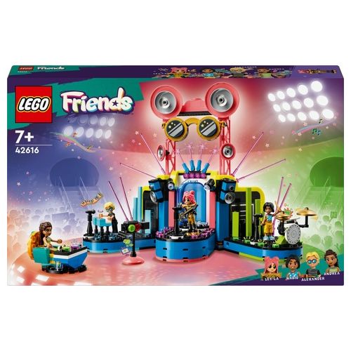 LEGO Friends 42616 Il Talent Show di Heartlake City, Giochi Musicali per Bambini 7+ con 4 Mini Bamboline e Palco Giocattolo
