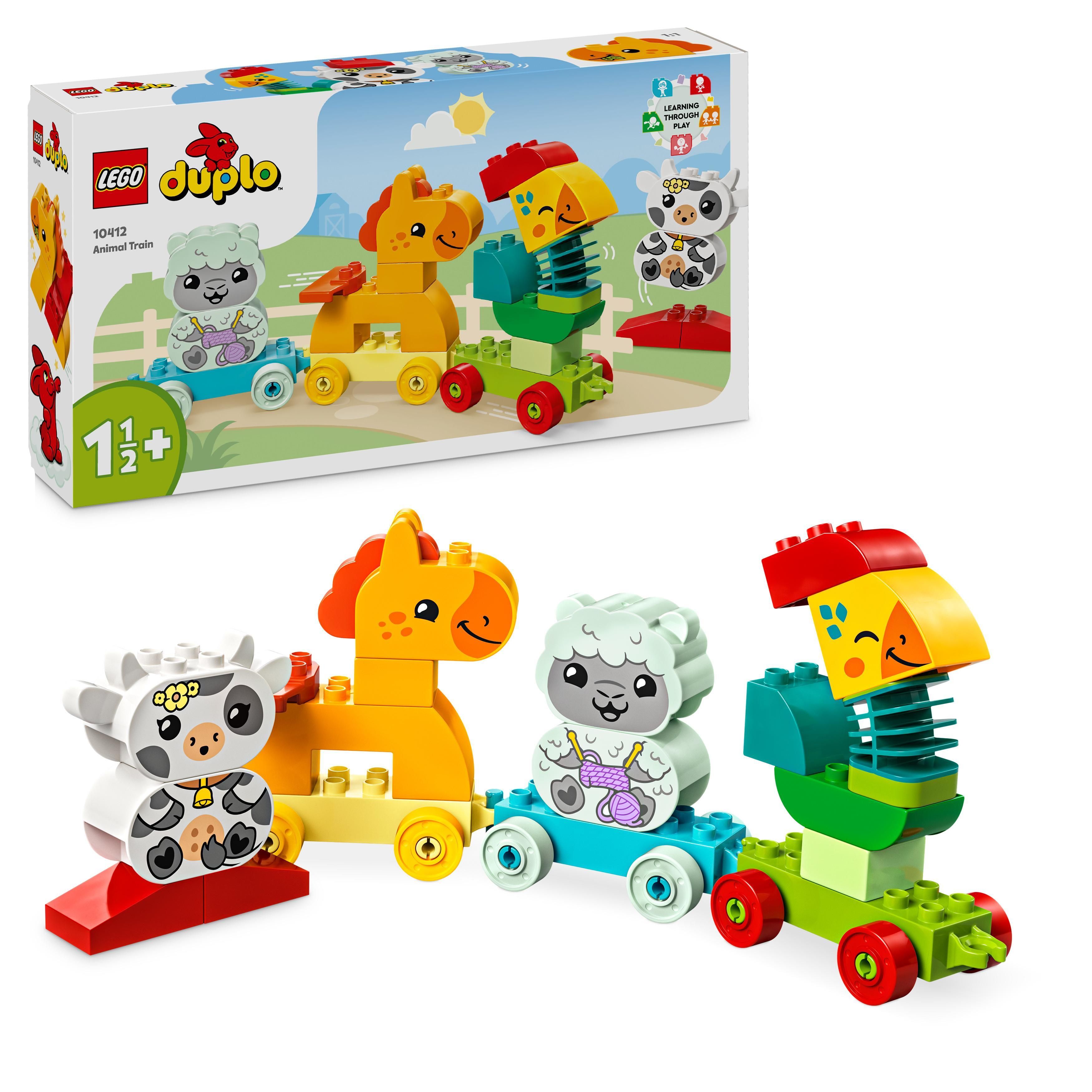 LEGO DUPLO 10971 Animali dell'Africa, Giochi Educativi per Bambini