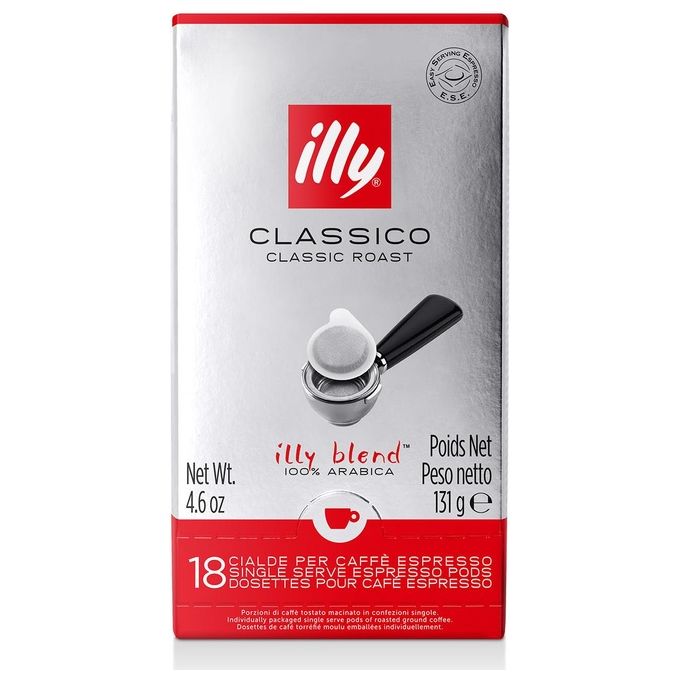 Illy Caffe' in Cialde ESE Monodose Tostato Classico 1 Confezione da 18 Cialde
