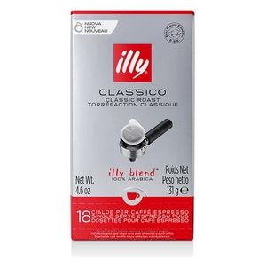 Illy Caffe' in Cialde ESE Monodose Tostato Classico 1 Confezione da 18 Cialde