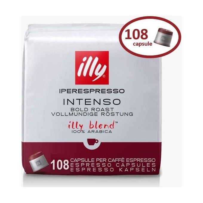 illy Capsule Intenso Promopack 108 PZ. Aroma Intenso e Corposo Tostatura Media Forte Confezione Speciale 51
