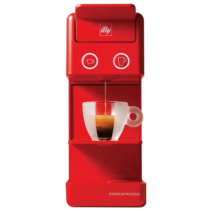 Illy Y3.3 EandC 60478 Macchina da Caffe' a Capsule Illy Rossa + 14 Capsule omaggio