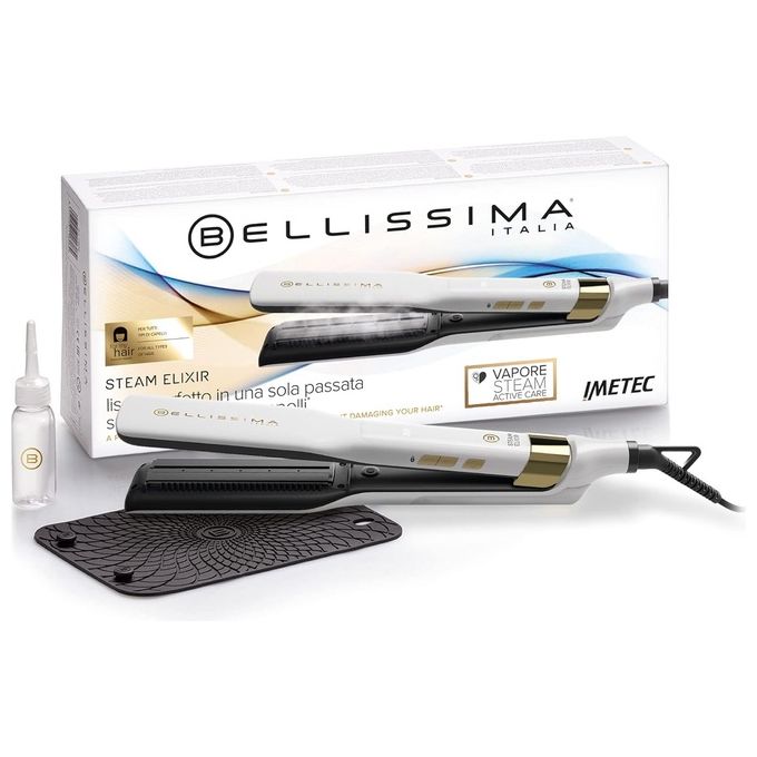 Imetec Bellissima Steam Elixir Piastra per Capelli a Vapore Rivesti...