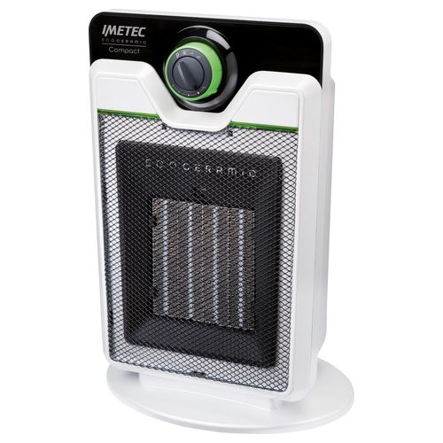 CFH1-100 Eco Ceramic Termoventilatore Ceramico 2000 W 3 Livelli Termostato Regolabile colore Bianco Nero