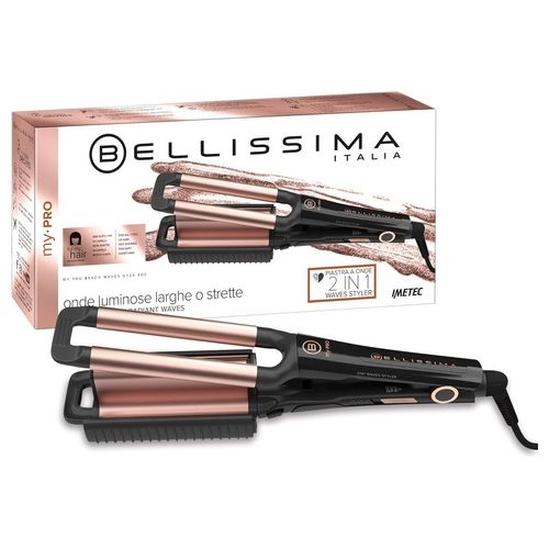 GT20 400 My Pro Beach Waves Piastra per Onde 2 in 1 Ceramica 330 W 3 Temperature 160-200°C colore Nero