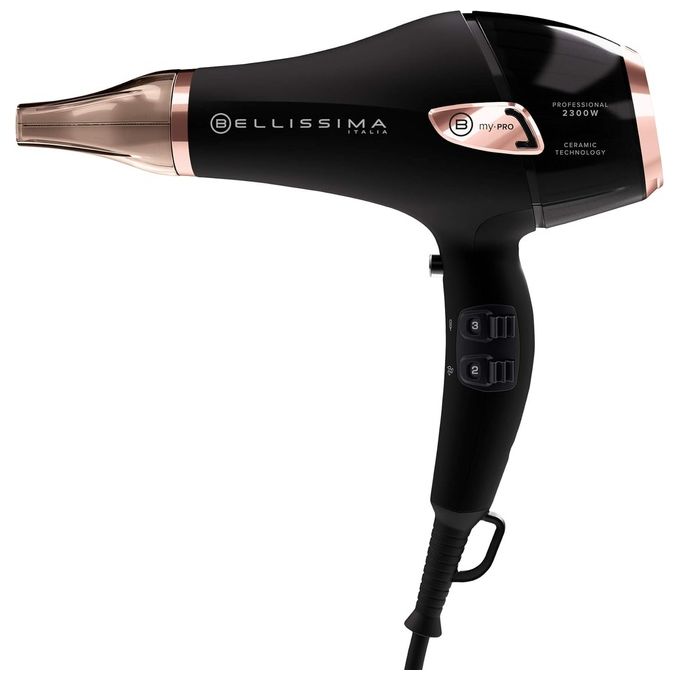 Imetec P5-3800 Bellissima My Pro Ceramic Asciugacapelli 2300W Nero/Oro rosa 