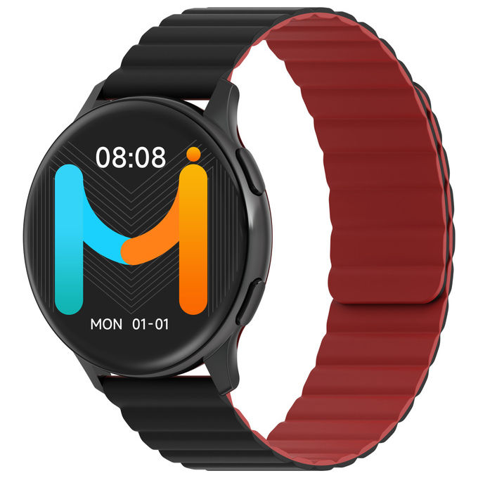 Imiki holo pro kw66 smartwatch unisex display amoled 1,43 connettivita` bluetooth, cinturino magnetico, misura ossigeno nel sangue e frequenza cardiaca, android e ios nero