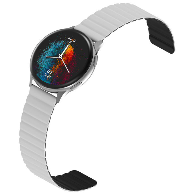 Imiki Smartwatch Holo Pro Argento Display AMOLED Cardiofrequenzimetro Bluetooth