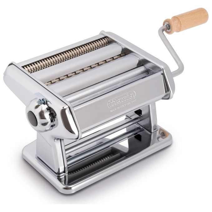 Imperia Titania Macchina per la Pasta Rulli Regolabili 6 Spessori Silver