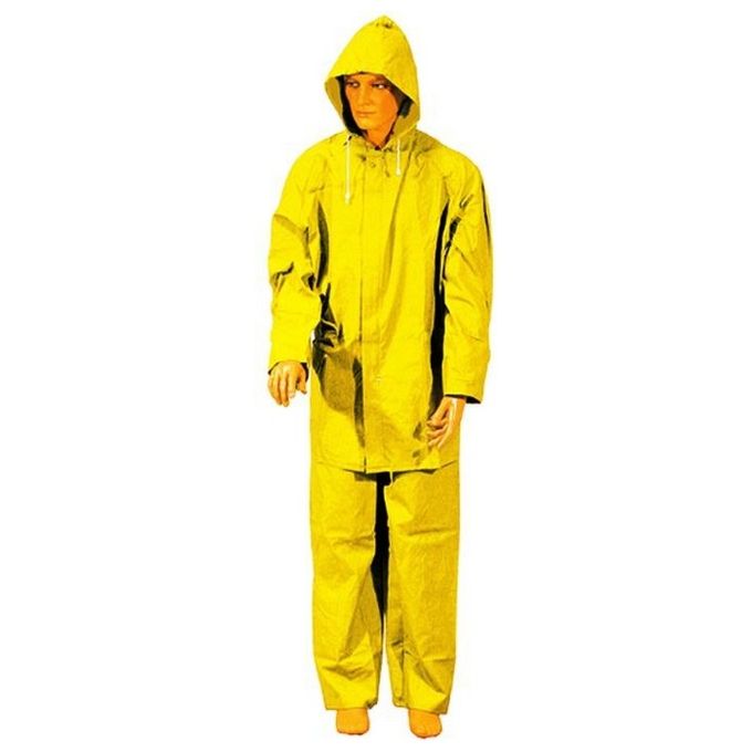 Impermeabili Giacca/Pantalone 100% PVC Giallo Taglia xl