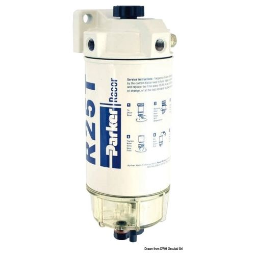 Incofin Filtro separatore acqua/carburante Racor 170 l/h 