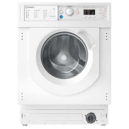 BI WMIL 71252 EU N Lavatrice Carica Frontale Classe Energetica E Capacita' di carico 7Kg Centrifuga 1200 giri Push&Go Partenza Differata Bianco