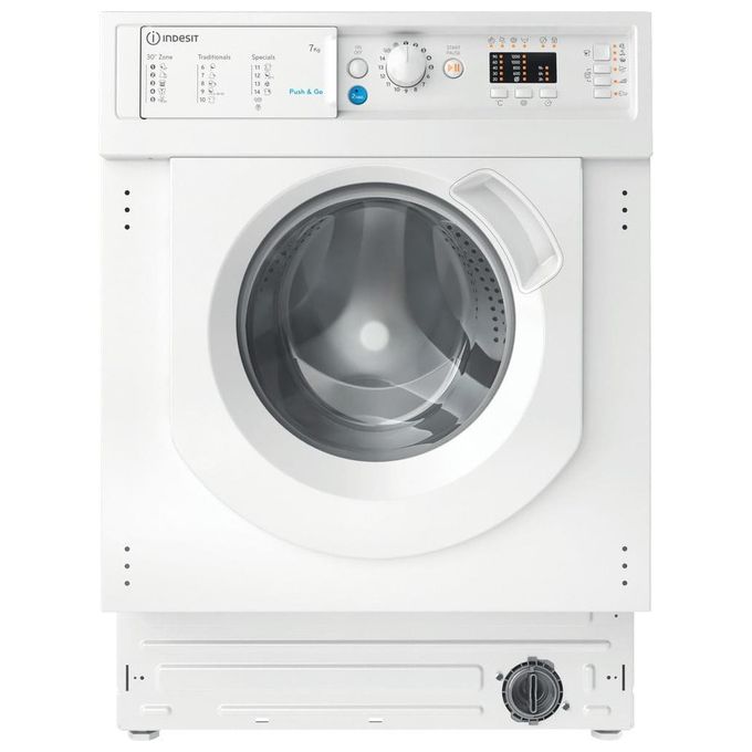 Image of Indesit BI WMIL 71252 EU N Lavatrice Caricamento frontale Classe Energetica E Capacita' di carico 7Kg Centrifuga 1200 giri PushandGo Partenza Differata Bianco