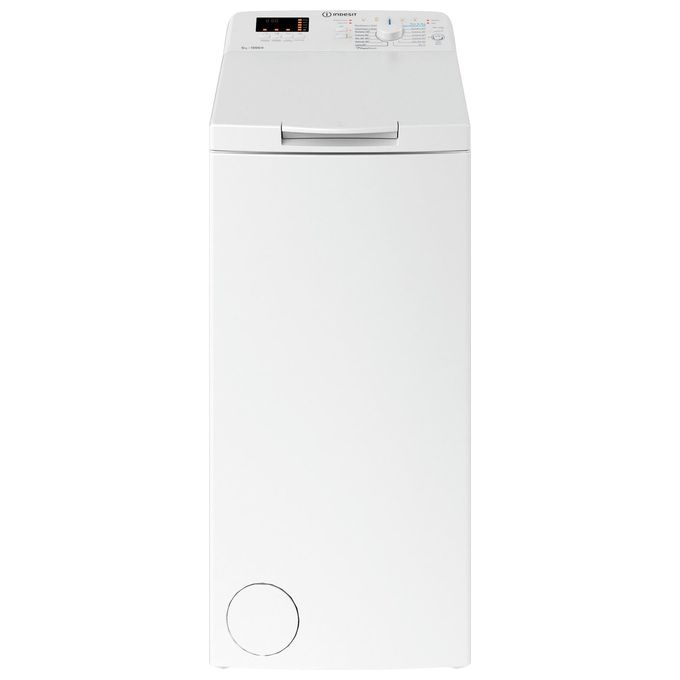 Image of Indesit BTW S50400 IT-N Lavatrice Carica dall'Alto 5 Kg Classe C Profondita' 60 cm Centrifuga 1000 giri Partenza Ritardata colore Bianco