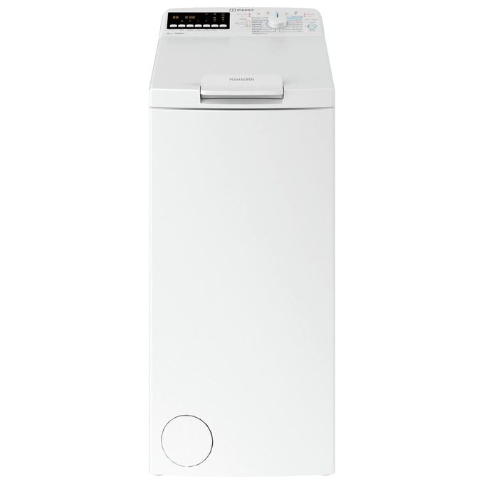 Indesit BTW S6261P IT Lavatrice Carica dall'Alto 6 Kg Classe A Profondita' 60 cm Centrifuga 1200 giri Wi-Fi RapidWash colore Bianco