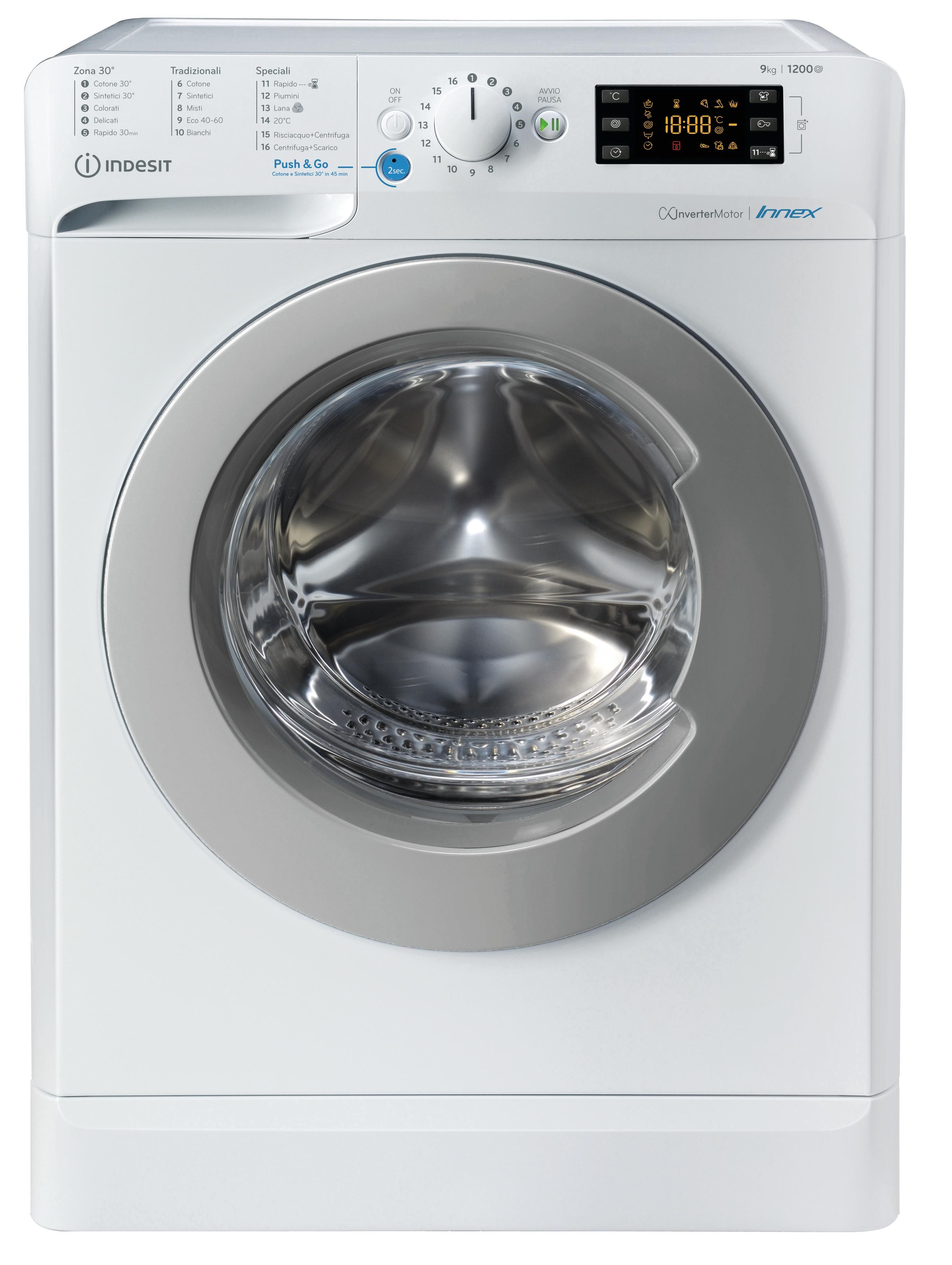 Lavatrice Indesit Carica Frontale C A 9 Kg 1200 Giri Bwe 91284x Ws