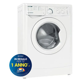 Indesit EWC 61051 W IT N Lavatrice Libera Installazione Carica Frontale Classe Energetica F Capacita' di carico 6Kg Centrifuga 1000 giri Opzione Extra Lavaggio Bianco