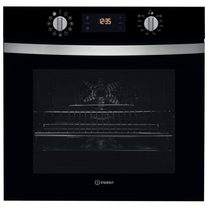 Indesit IFW 4844 H BL Forno elettrico Multifunzione da Incasso Ventilato Capacita' 71 Litri Classe energetica A+ 11 programmi Autopulente 60 cm Nero