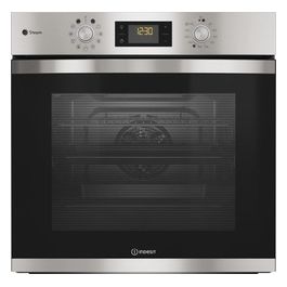 Indesit IFWS 3841 JH IX Forno Multifunzione Elettrico da Incasso a Vapore Capacità 71 Litri Classe energetica A+ 11 Funzioni Turn&Go TURN&GO STEAM 60 cm Acciaio inossidabile