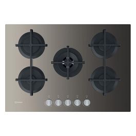 ING 72T/TD Piano Cottura a Gas 5 Zone High Power Flame 73 cm Marrone